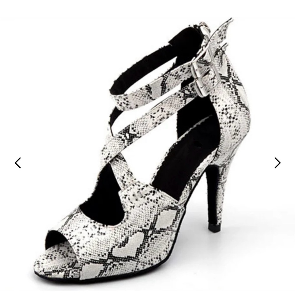 Women's Snakeskin High Heel dance shoes